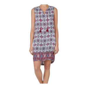 Women's Beachlunchlounge Dress Red Pink White Pattern Size S